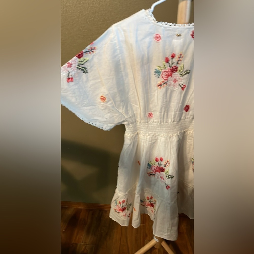 PQ Swim White Embroidered floral dress - Picture 8 of 8